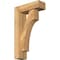 Ekena Millwork Westlake Block Rough Sawn Bracket w/ Offset Brace, Western Red Cedar, 6"W x 18"D x 30"H BKT0604X18X30WTL05RWR - alternate 1